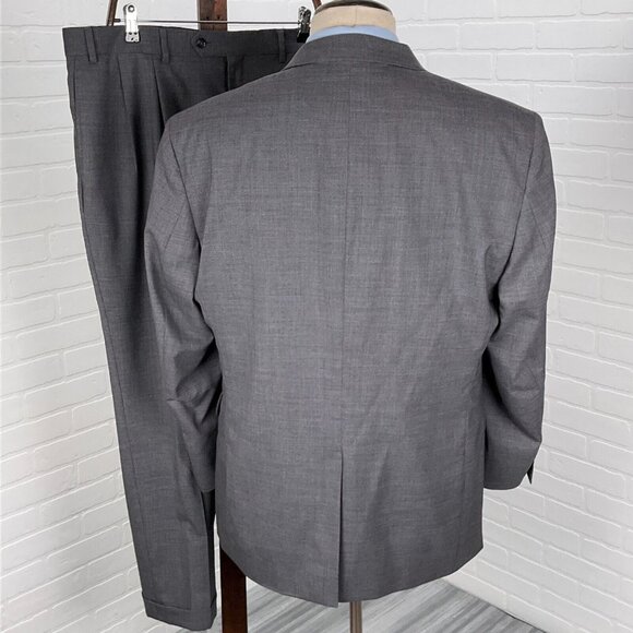 Jos A Bank Suit Men 44R 38Wx28.5L Classic Career Neutralcore Cuffs‎ Wool - Picture 4 of 16
